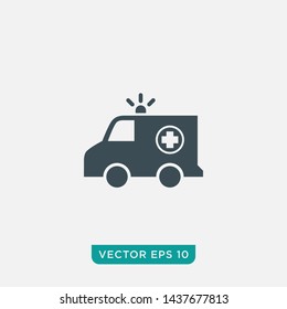 Ambulance Icon Design, Vector EPS10