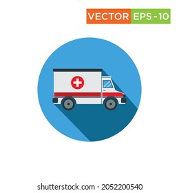 Ambulance Icon design vector eps10 for print and web use