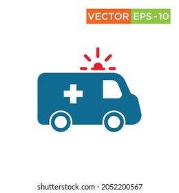 Ambulance Icon design vector eps10 for print and web use