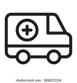 Ambulance icon design. Vector illustration Eps 10
