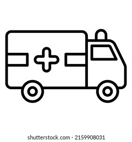 Ambulance icon design, vector illustration, best used for hospital