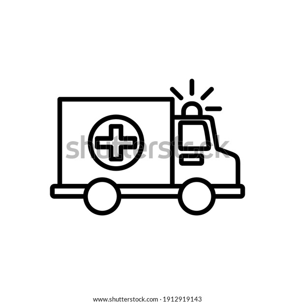 Ambulance Icon\
design,  Ambulance Vehicle Icon Vector, Ambulance vehicle medical\
evacuation, Vector\
illustration.