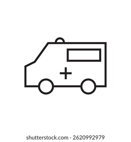 ambulance icon editable outline stroke vector eps