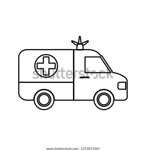 ambulance icon. Element of cyber security for\
mobile concept and web apps icon. Thin line icon for website design\
and development, app\
development