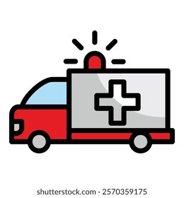 Ambulance Icon Element For Design