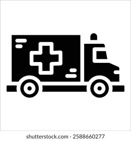 Ambulance Icon Element For Design