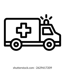 Ambulance Icon Element For Design