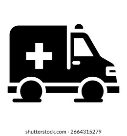Elemento de icono de ambulancia para diseño