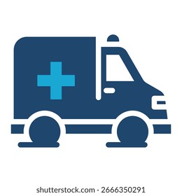 Elemento de icono de ambulancia para diseño