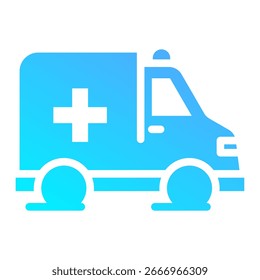 Elemento de icono de ambulancia para diseño