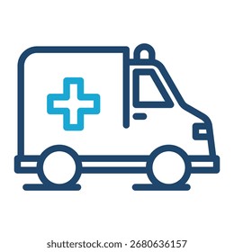 Elemento de icono de ambulancia para diseño