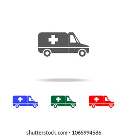 ambulance icon. Elements of doctor multi colored icons. Premium quality graphic design icon. Simple icon for websites, web design, mobile app, info graphics on white background
