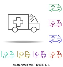ambulance icon. Elements of medical in multi color style icons. Simple icon for websites, web design, mobile app, info graphics