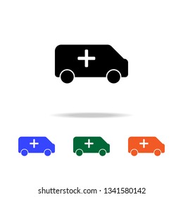 ambulance icon. Elements of simple web icon in multi color. Premium quality graphic design icon. Simple icon for websites, web design, mobile app, info graphics