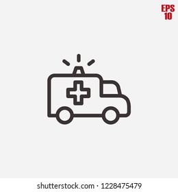 Ambulance icon, emergency icon