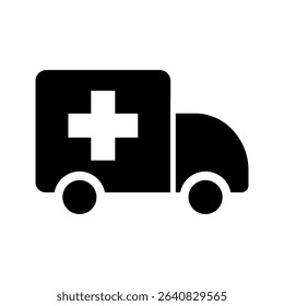 Ambulance Icon – Emergency Medical Vehicle Symbol