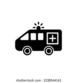 Ambulance icon, Emergency Patient Transportation Icon