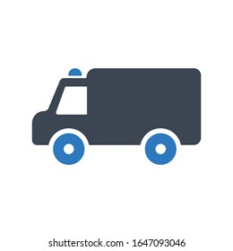 Ambulance icon, emergency symbol for your web site , logo, app, UI design