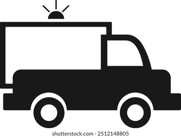 Ambulance icon. emergency van icon vector
