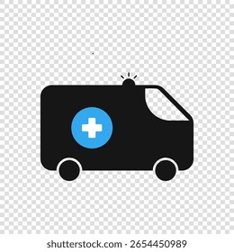 Ambulance Icon Emergency Vehicle Vector.
