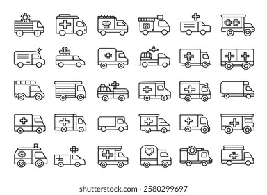 Ambulance icon fast response saving lives