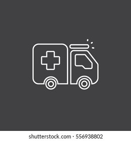  Ambulance icon Flat.