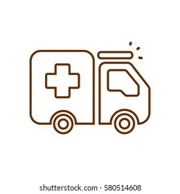  Ambulance icon Flat.