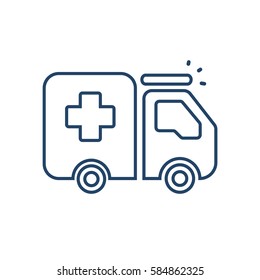  Ambulance icon Flat.