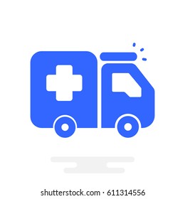  Ambulance icon Flat.