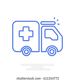  Ambulance icon Flat.