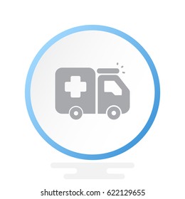  Ambulance icon Flat.