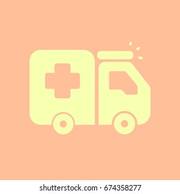  Ambulance icon Flat.