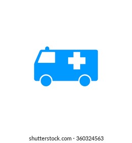 Ambulance icon. Flat design style eps 10