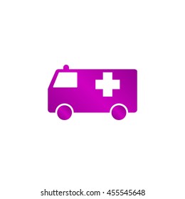 ambulance icon. Flat design style eps 10