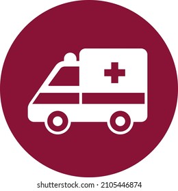 Ambulance icon in glyph style. Collection of stylish icons on the theme of medical tools, drugs and healthcare diagnostics. Vector solid illustrations.