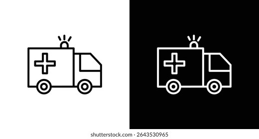 Ambulance icon. Graphic Design vector icon. Ui Ux Icons