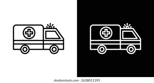 Ambulance icon Graphic vector set for ui design