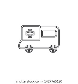 Ambulance Icon Hospital Truck Sign Stock Vector (Royalty Free ...