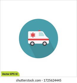 ilustración de icono de ambulancia elemento vector eps 10