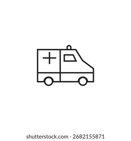 Icono de ambulancia Ilustración Elemento Diseño