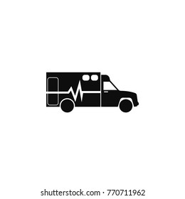 ambulance icon. Illustration of transport elements. Premium quality graphic design icon. Simple icon for websites, web design, mobile app, info graphics on white background