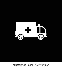 Ambulance icon isolated on background
