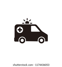 Ambulance icon isolated on white background