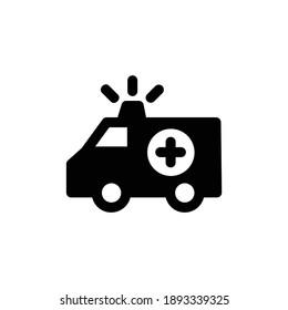 
ambulance icon isolated on white background