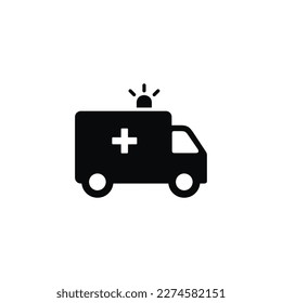 Ambulance icon isolated on white background