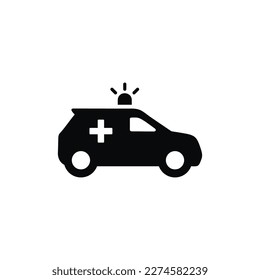 Ambulance icon isolated on white background