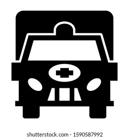 ambulance icon isolated sign symbol vector illustration - high quality black style vector icons

