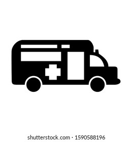 ambulance icon isolated sign symbol vector illustration - high quality black style vector icons
