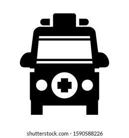 ambulance icon isolated sign symbol vector illustration - high quality black style vector icons
