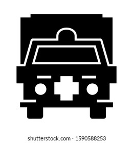 ambulance icon isolated sign symbol vector illustration - high quality black style vector icons
